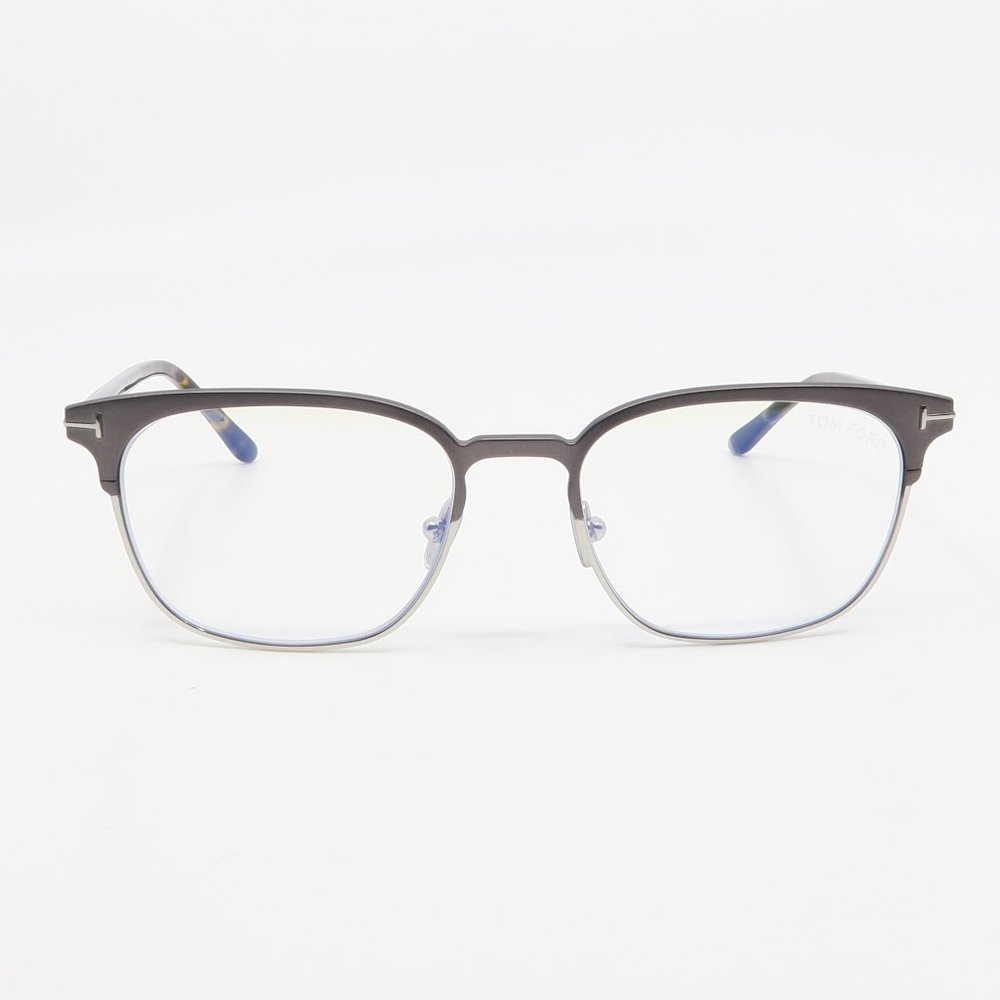 Tom Ford TF 5799-B 009 New Matte Gunmetal/ Silver Eyeglasses 53mm with box - Picture 2 of 6